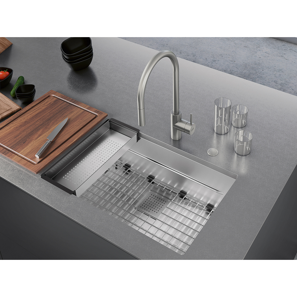 Peak PKX11028-WKC Stainless Steel Workcenter Kitchen Sink - Image 4
