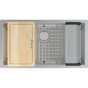 Professional 2.0 PS2X110-33-WKC Stainless Steel Workcenter Kitchen Sink